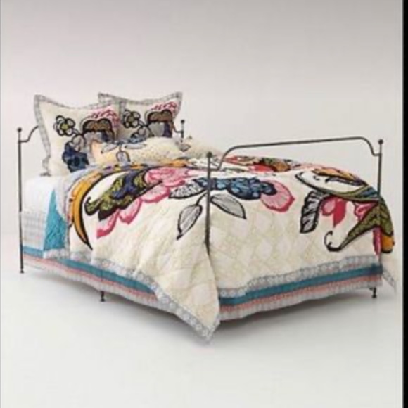 Anthropologie Bedding Anthropologie Rare Leila Quilt And 2 Euro